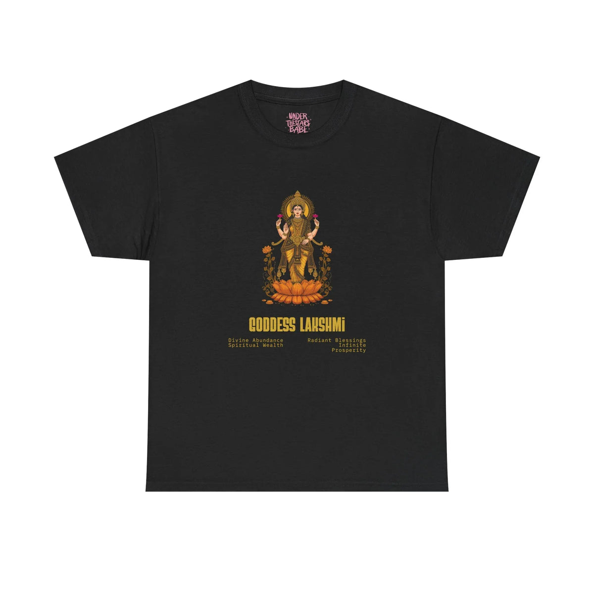 Goddess Lakshmi Abundance & Blessings Tee - underthestarsbabe