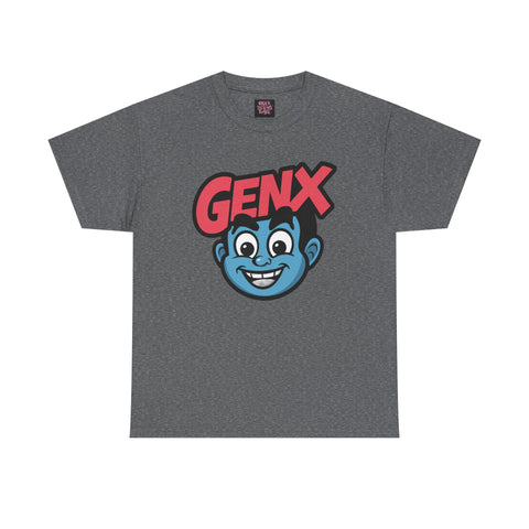 GENX Unisex Heavy Cotton Tee - Retro Style Graphic T-Shirt for Gen Z Enthusiasts