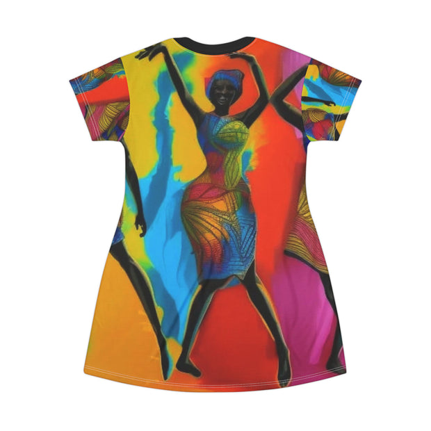 Celebrate T-Shirt Dress - Under The Stars Babe