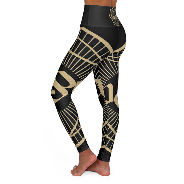 Abundance Sigil High-Waisted Yoga Leggings - Unique & Trendy - Under the Stars Babe