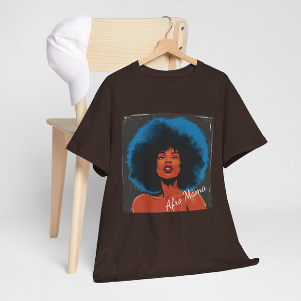 Afro Mama Unisex Heavy Cotton Tee - Unique & Bold - Under the Stars Babe