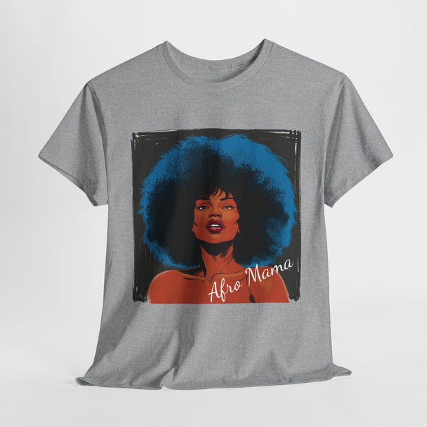 Afro Mama Unisex Heavy Cotton Tee - Unique & Bold - Under the Stars Babe
