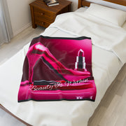 Beauty Is Within Velveteen Plush Blanket