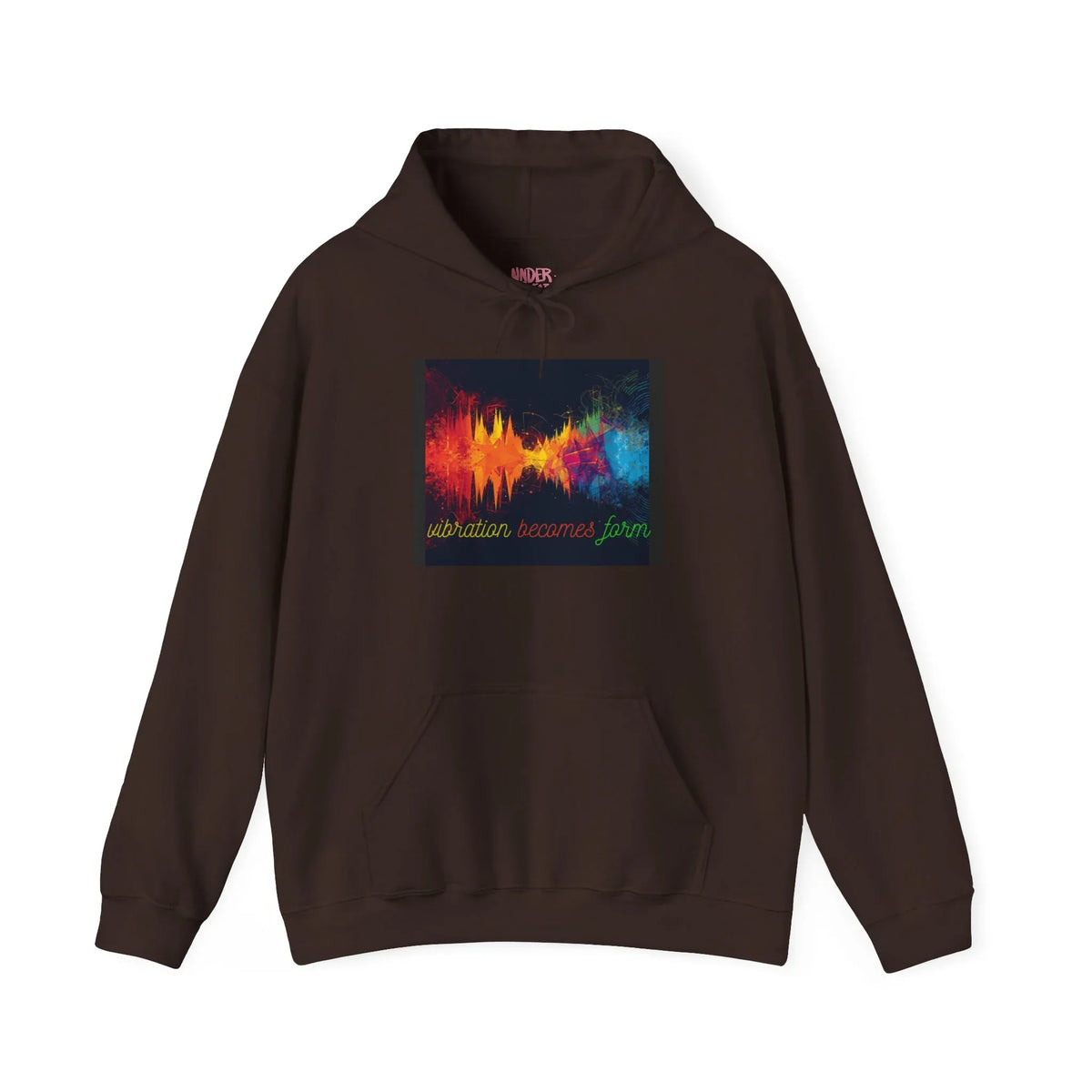 Energy Hoodie — "Vibration Becomes Form" Graphic Hoodie - underthestarsbabe