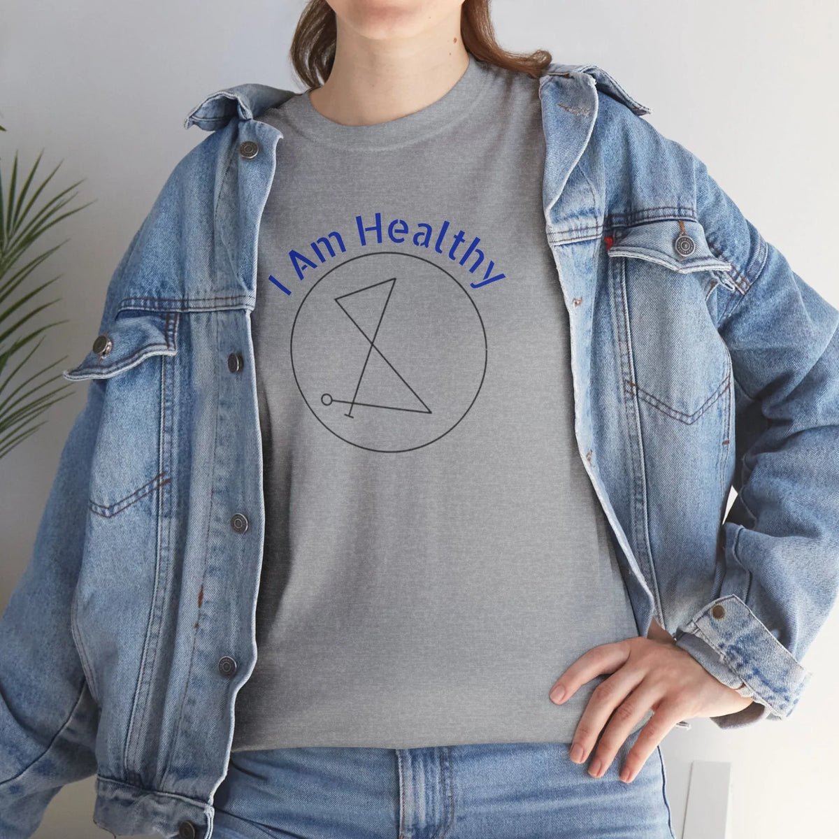 I AM Healthy Sigil Healing T-Shirt — Spiritual Wellness Tee - underthestarsbabe