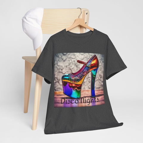 Disco Nights Unisex Heavy Cotton Tee - Retro Vibes - Under the Stars Babe