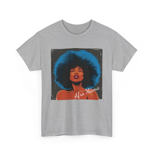 Afro Mama Unisex Heavy Cotton Tee - Unique & Bold - Under the Stars Babe