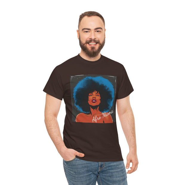 Afro Mama Unisex Heavy Cotton Tee - Unique & Bold - Under the Stars Babe