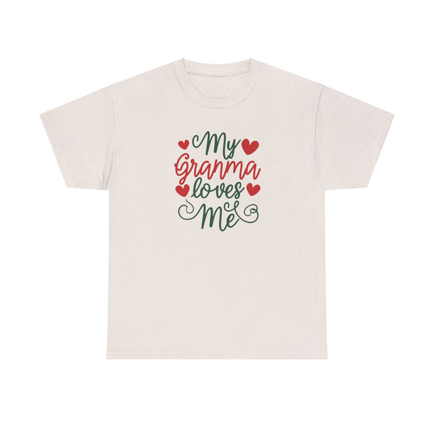 My Granma Loves Me Unisex Cotton Tee - Heartfelt Gift - Under the Stars Babe