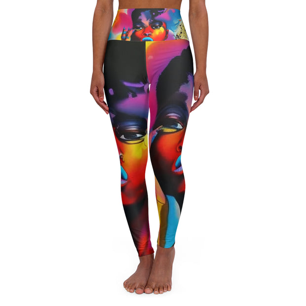 Tasha High Waisted Yoga Leggings (AOP)