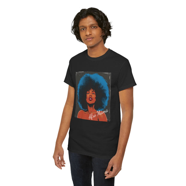 Afro Mama Unisex Heavy Cotton Tee - Unique & Bold - Under the Stars Babe