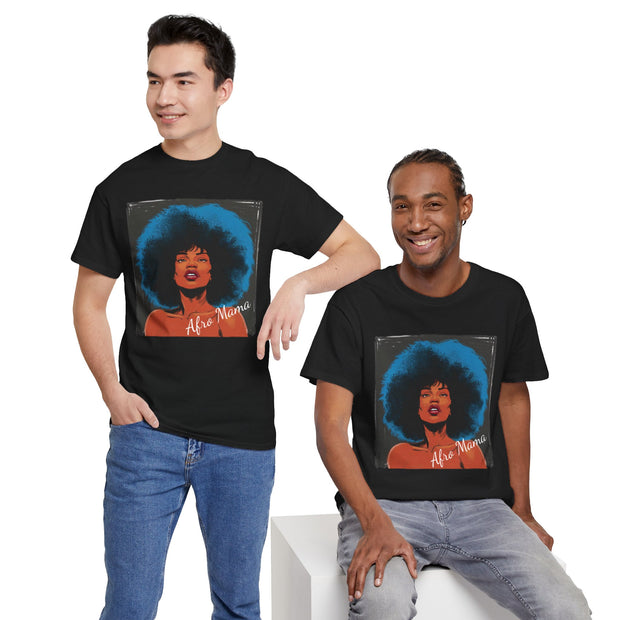 Afro Mama Unisex Heavy Cotton Tee - Unique & Bold - Under the Stars Babe