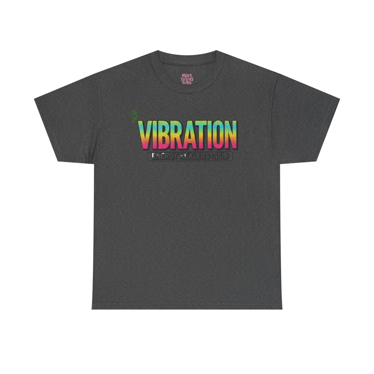 Vibration Healers Club Tee — Spiritual Energy Graphic T‑Shirt - underthestarsbabe