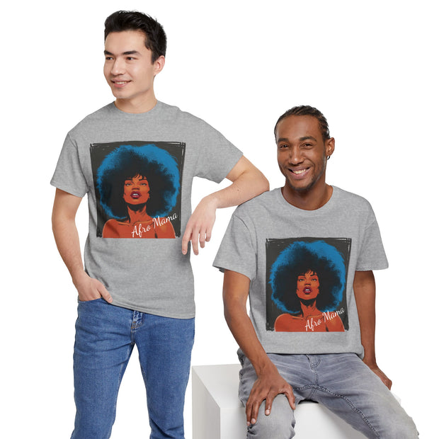 Afro Mama Unisex Heavy Cotton Tee - Unique & Bold - Under the Stars Babe
