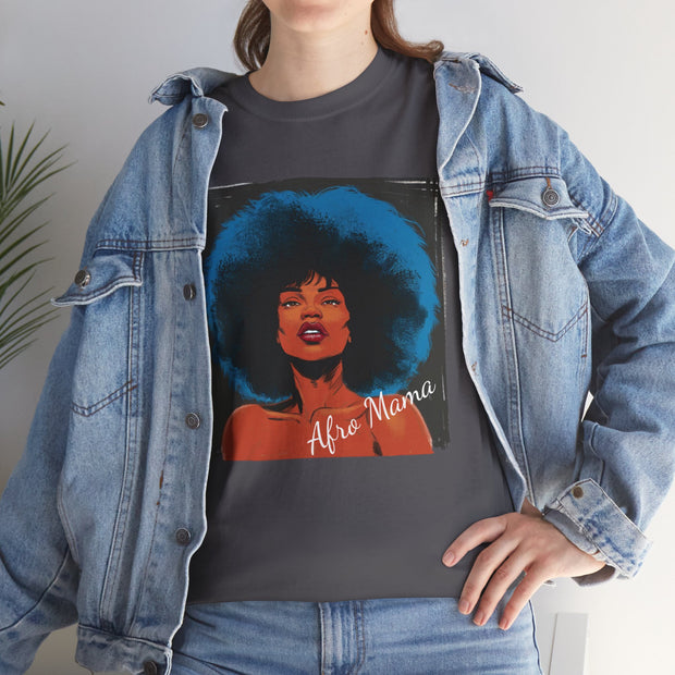 Afro Mama Unisex Heavy Cotton Tee - Unique & Bold - Under the Stars Babe