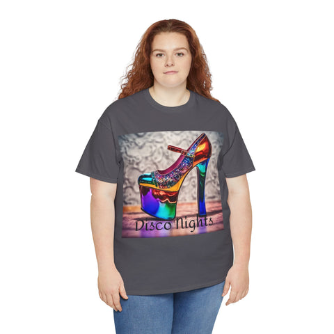 Disco Nights Unisex Heavy Cotton Tee - Retro Vibes - Under the Stars Babe