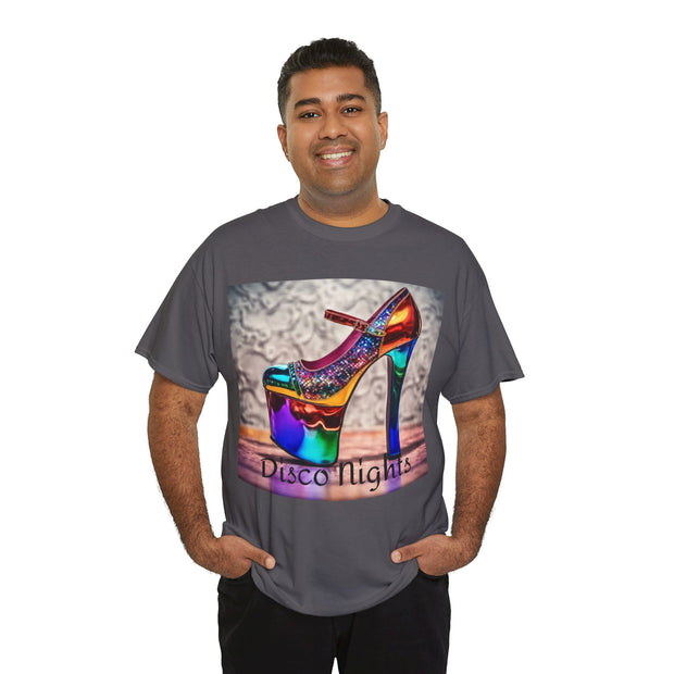 Disco Nights Unisex Heavy Cotton Tee - Retro Vibes - Under the Stars Babe