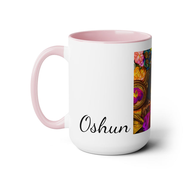 Goddess Oshun Two-Tone Mug 15oz - Under the Stars Babe