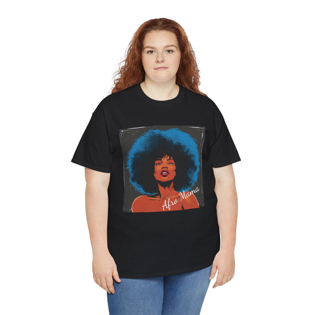 Afro Mama Unisex Heavy Cotton Tee - Unique & Bold - Under the Stars Babe