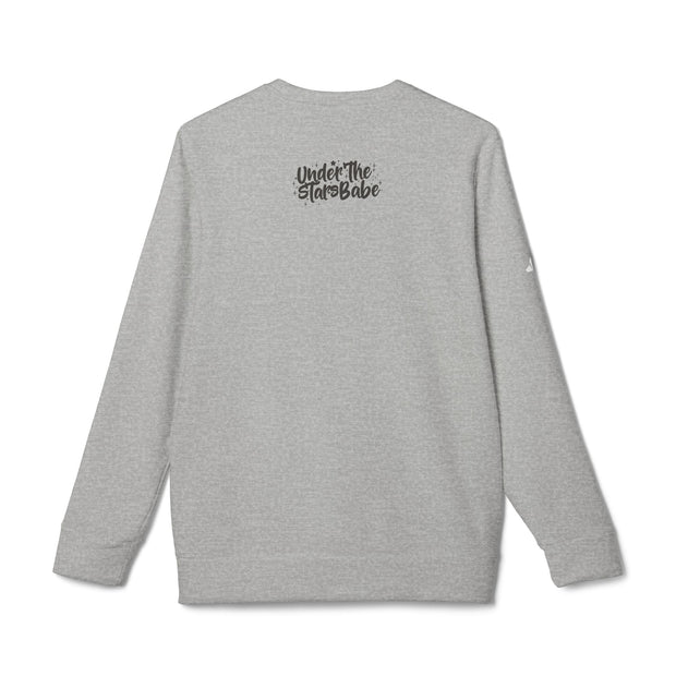 Falling In Love Adidas® Unisex Fleece Crewneck Sweatshirt - Under The Stars Babe