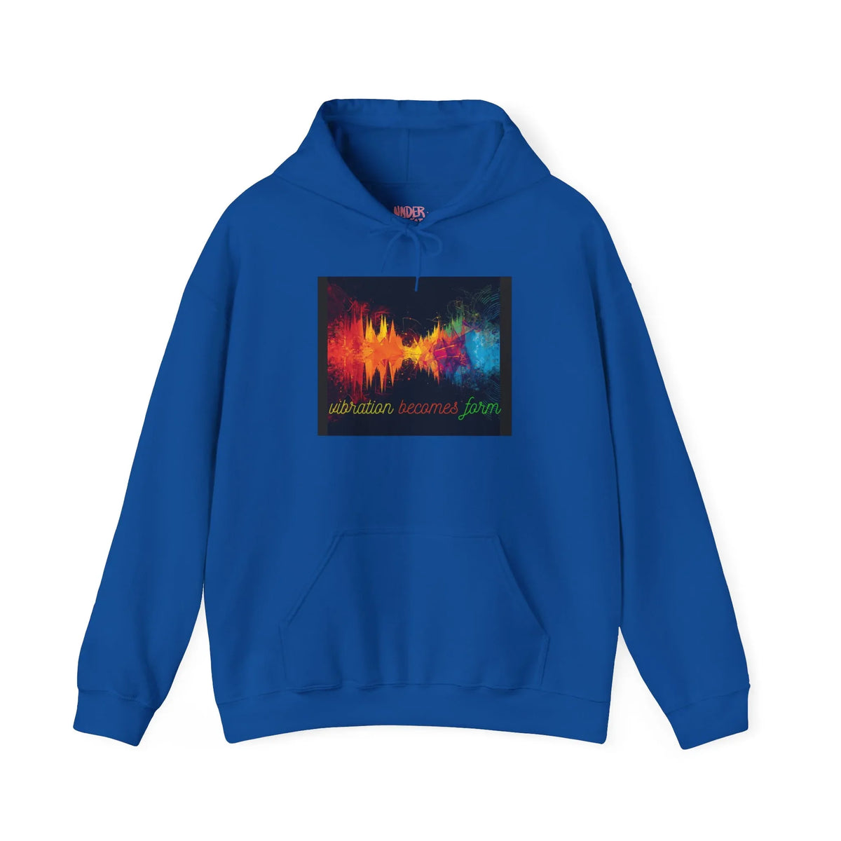 Energy Hoodie — "Vibration Becomes Form" Graphic Hoodie - underthestarsbabe
