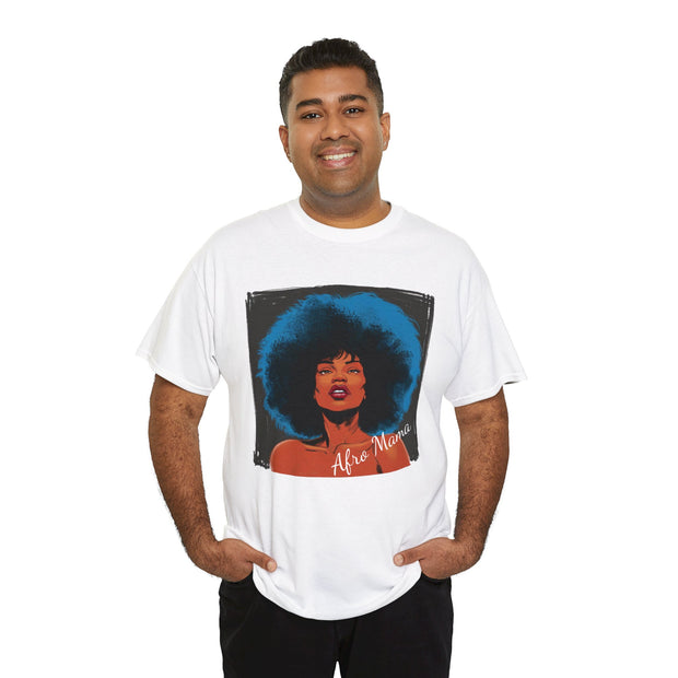 Afro Mama Unisex Heavy Cotton Tee - Unique & Bold - Under the Stars Babe