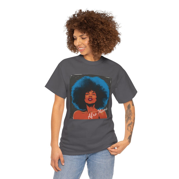 Afro Mama Unisex Heavy Cotton Tee - Unique & Bold - Under the Stars Babe