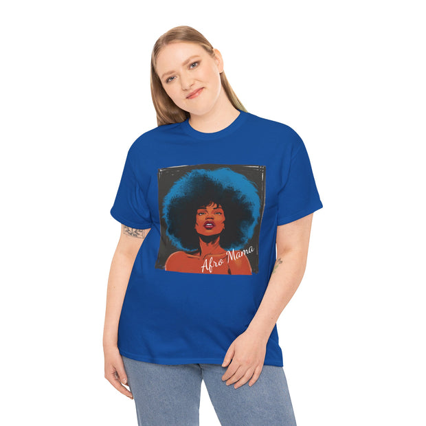 Afro Mama Unisex Heavy Cotton Tee - Unique & Bold - Under the Stars Babe