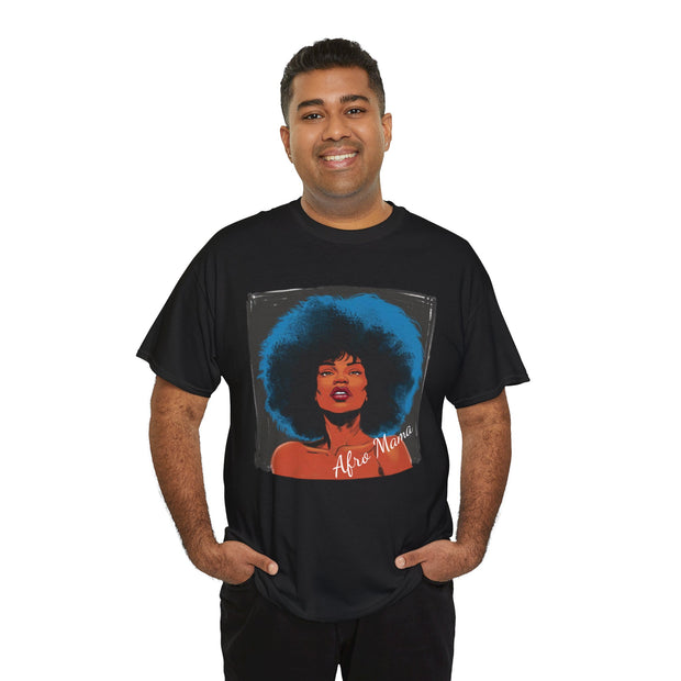 Afro Mama Unisex Heavy Cotton Tee - Unique & Bold - Under the Stars Babe
