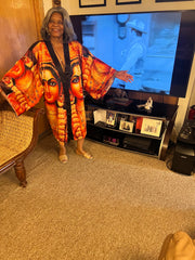 Lakshmi Long Sleeve Kimono Robe - Luxe & Flowing - Under the Stars Babe