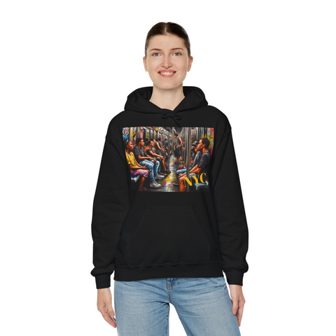 NYC Subway Design Hoodie - Under the Stars Babe