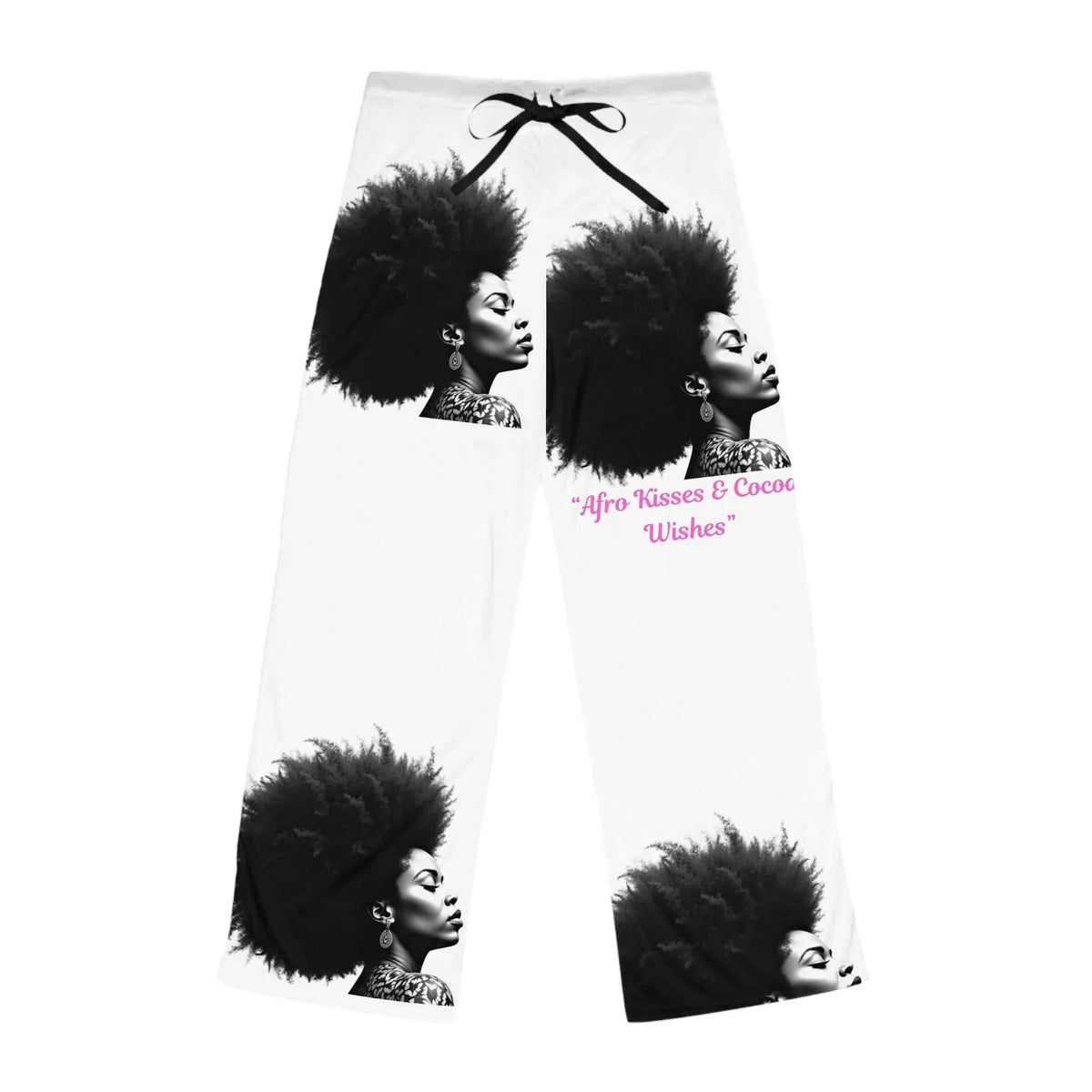 Celestial Loungewear Afro Kisses Cocoa Wishes Pajama Pants - underthestarsbabe
