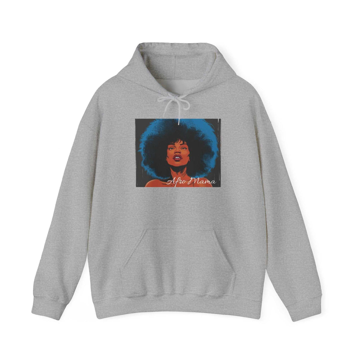 Afro Mama Hooded Sweatshirt - Unisex Heavy Blend™ Cozy & Stylish - underthestarsbabe