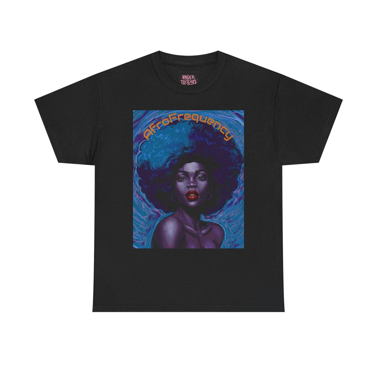 Artistic Afrofrequency Unisex T-Shirt - Vibrant Energy Design - underthestarsbabe