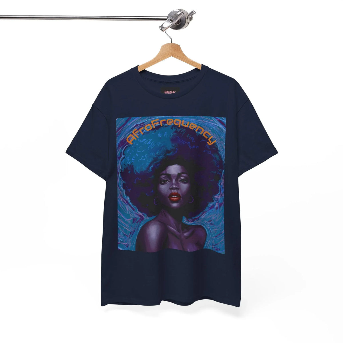 Artistic Afrofrequency Unisex T-Shirt - Vibrant Energy Design - underthestarsbabe