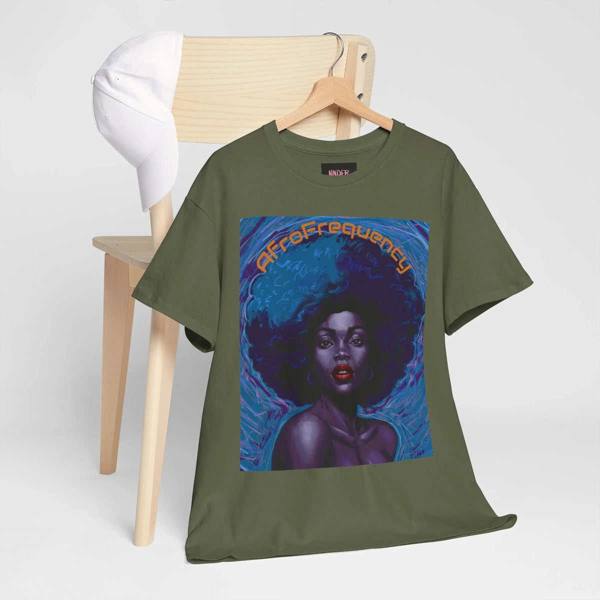 Artistic Afrofrequency Unisex T-Shirt - Vibrant Energy Design - underthestarsbabe