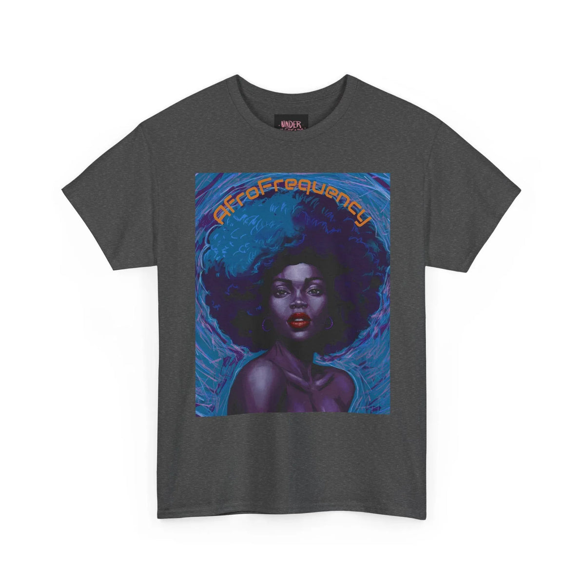 Artistic Afrofrequency Unisex T-Shirt - Vibrant Energy Design - underthestarsbabe
