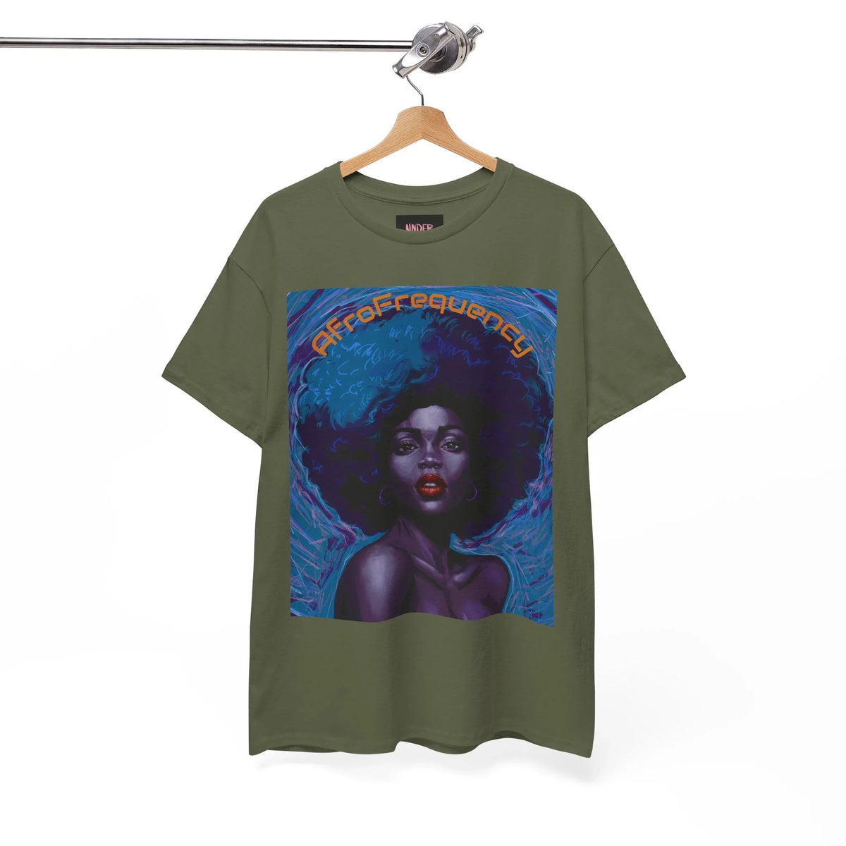 Artistic Afrofrequency Unisex T-Shirt - Vibrant Energy Design - underthestarsbabe