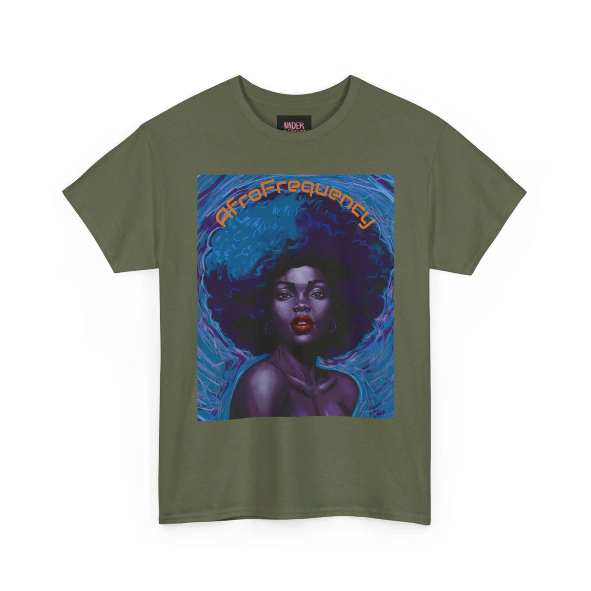 Artistic Afrofrequency Unisex T-Shirt - Vibrant Energy Design - underthestarsbabe