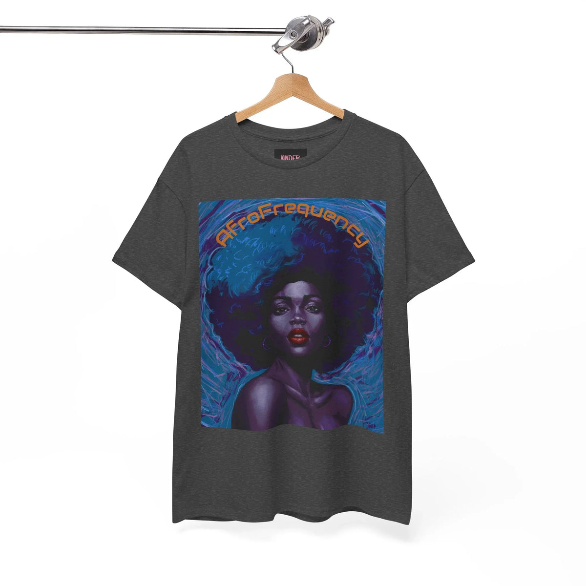 Artistic Afrofrequency Unisex T-Shirt - Vibrant Energy Design - underthestarsbabe