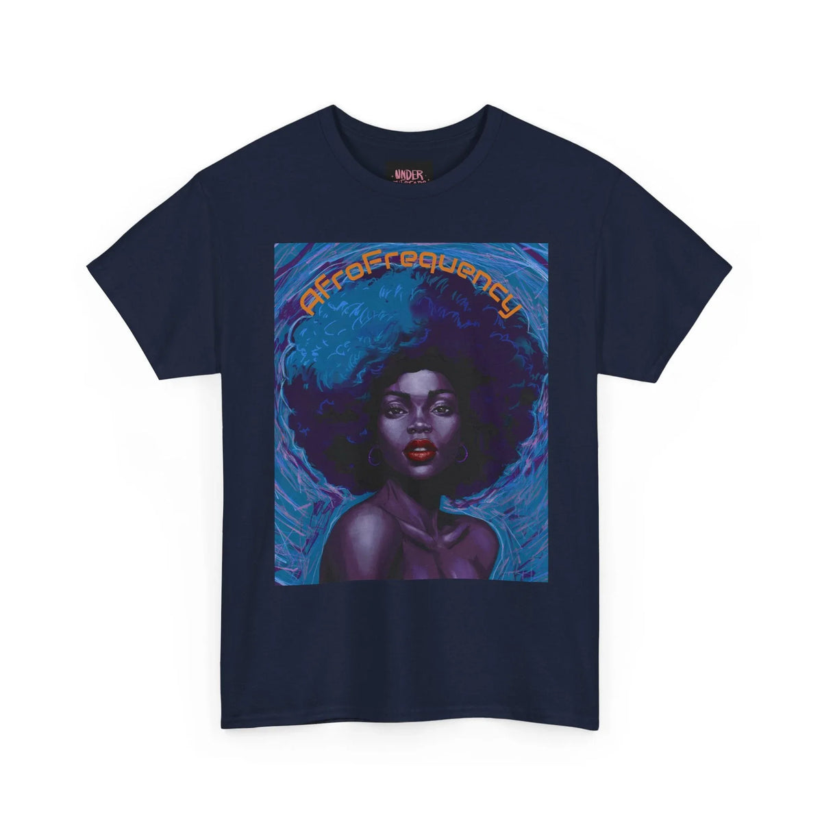 Artistic Afrofrequency Unisex T-Shirt - Vibrant Energy Design - underthestarsbabe