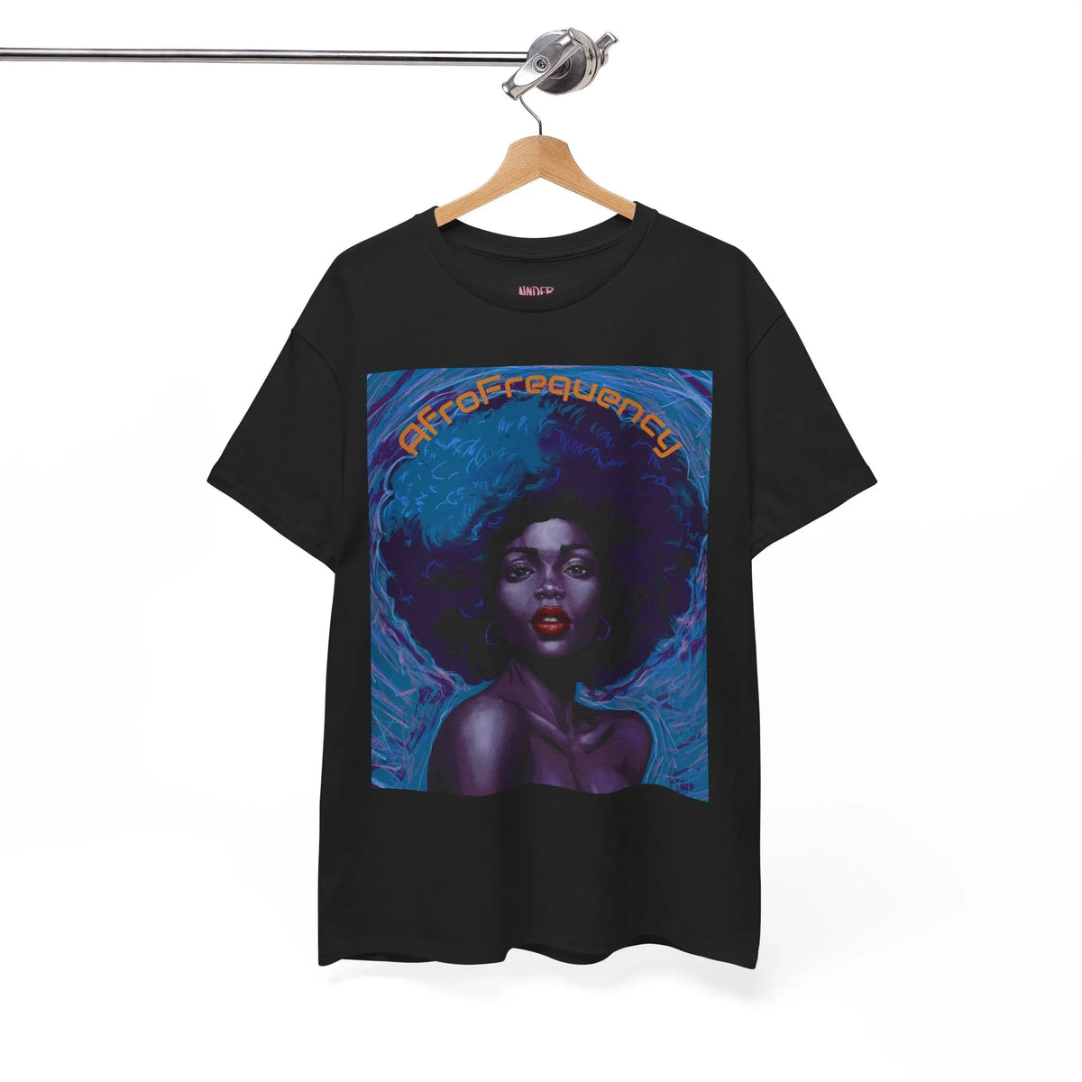 Artistic Afrofrequency Unisex T-Shirt - Vibrant Energy Design - underthestarsbabe