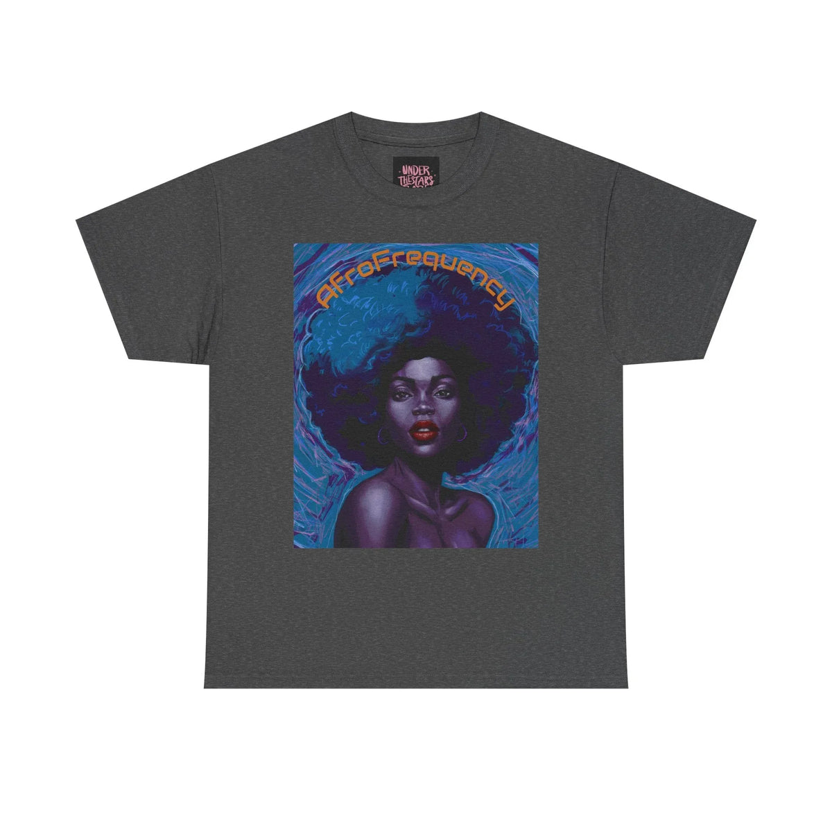 Artistic Afrofrequency Unisex T-Shirt - Vibrant Energy Design - underthestarsbabe