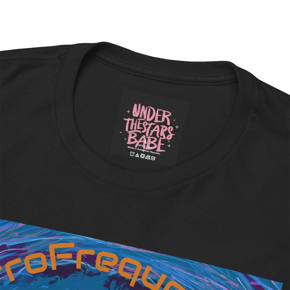 Artistic Afrofrequency Unisex T-Shirt - Vibrant Energy Design - underthestarsbabe