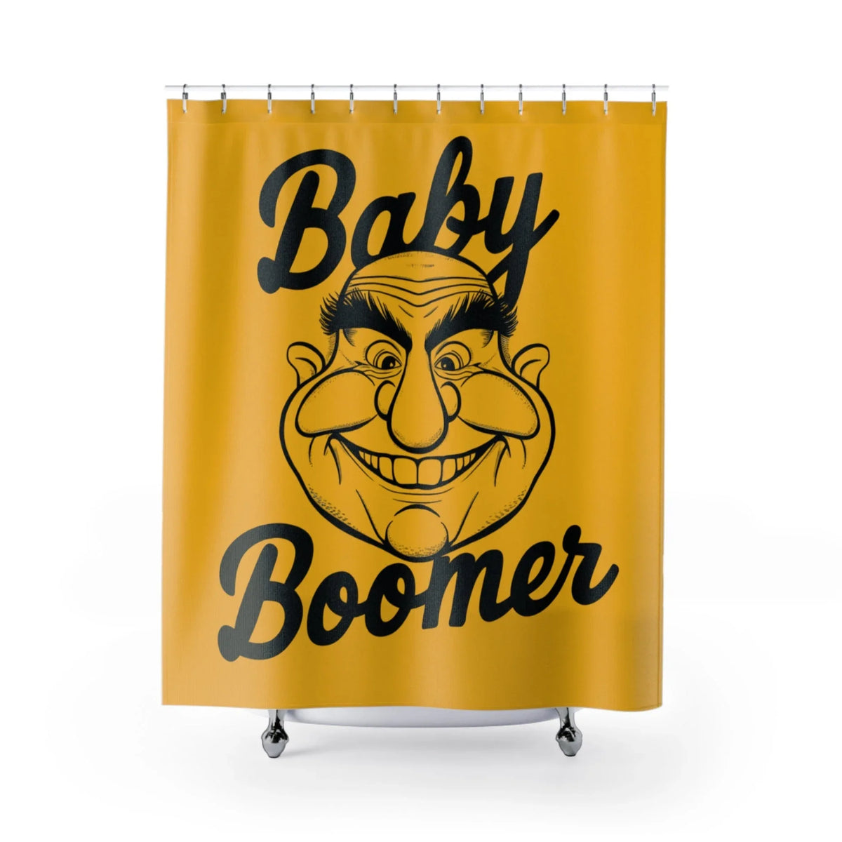 Baby Boomer Design Shower Curtain - Retro & Fun - Under the Stars Babe - underthestarsbabe