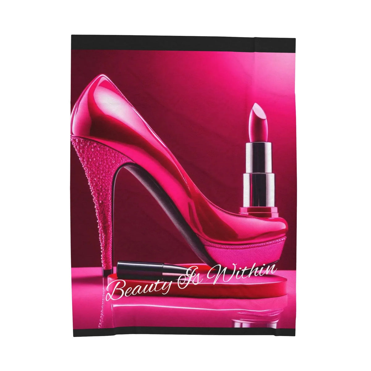 Beauty Is Within Velveteen Plush Blanket - underthestarsbabe