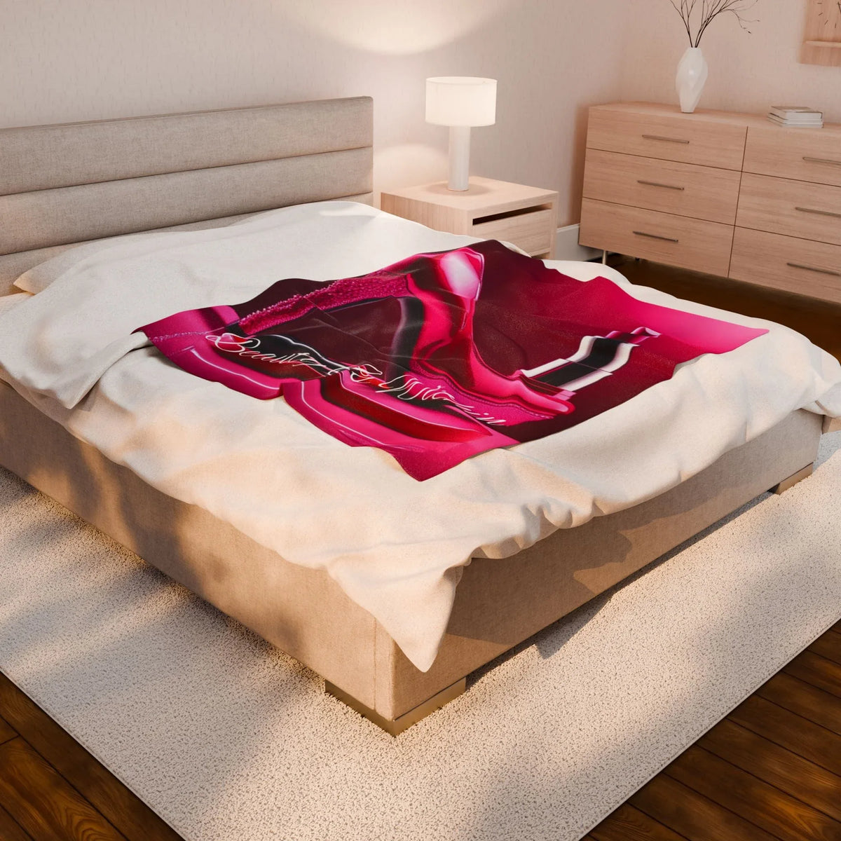 Beauty Is Within Velveteen Plush Blanket - underthestarsbabe
