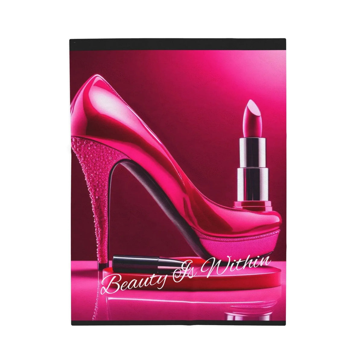 Beauty Is Within Velveteen Plush Blanket - underthestarsbabe