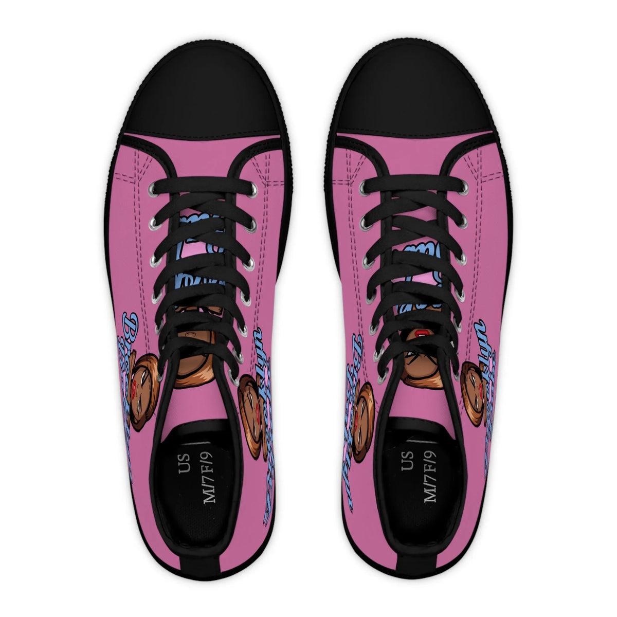 Brooklyn Babe Trendy Hi-Top Sneakers | Under The Stars Babe - underthestarsbabe