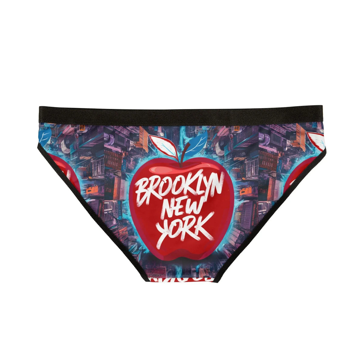 Brooklyn NY Apple Design Women's Briefs - Under The Stars Babe - underthestarsbabe